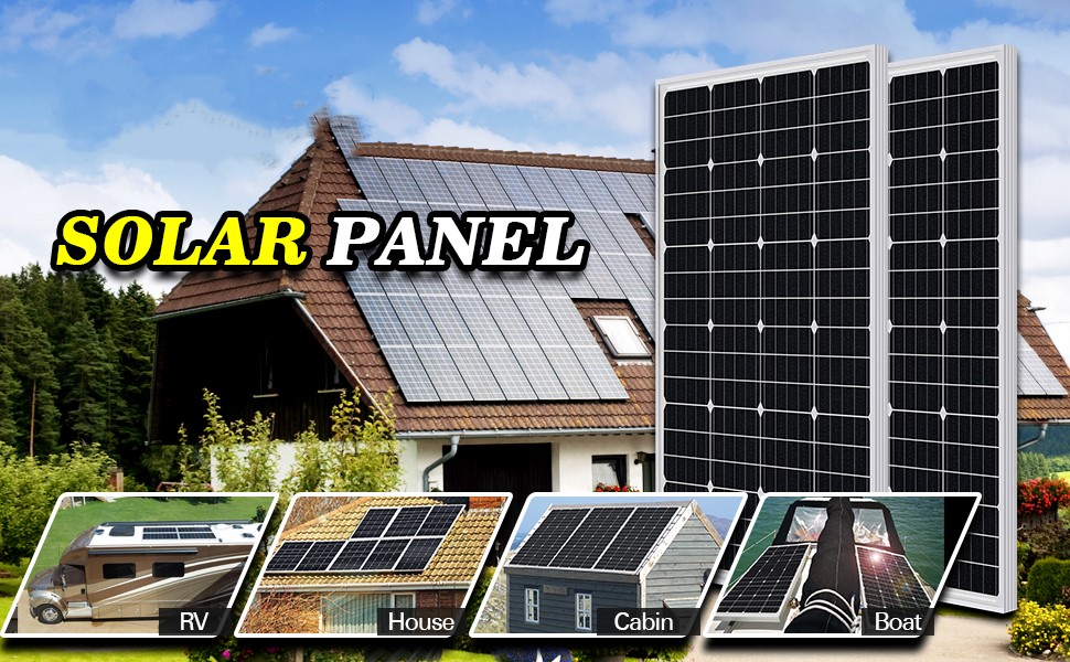 100w Monocrystalline Solar Panel 12V Shingle Cell