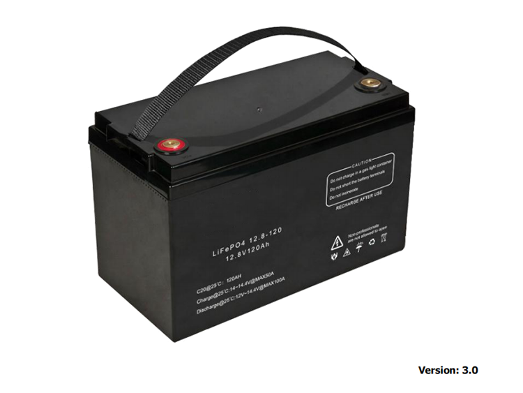 12.8V 120AH Solar Rack PV Batteries RV Lithium Ion Battery Pack Energy Storage System