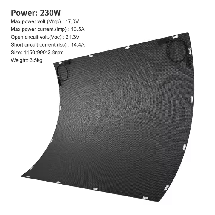 230 Watt 17 Volt HPBC Back Contact Solar Cells 25.8% High Efficiency Balcony Solar Panel No Busbar for Balcony Solar System